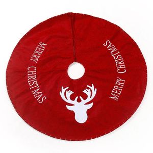 Falda para Árbol de Navidad con Diseño de Alce, Decoración Navideña Roja, Artículos para el Hogar, Adornos Navideños - Product Image 1
