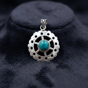Ha Gems Colgante de Plata Alemana con Turquesa Bhatti de Calidad AAA, Estilo Original, Joyería de Moda para Mujer, Lote al por Mayor - Product Image 2
