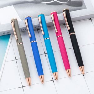 Multi-<b>Color</b> Ballpoint Capability Rotating Business Office Writing Metal <b>Pen</b> With Logo Printing - Product Image 1