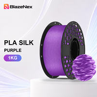 Filament PLA Soie BlazeNex pour Modèles Décoratifs, Finition Soyeuse, Surface Haute Brillance, 1KG, Résultats Fiables, 1.75mm, Compatible Moulage 3D