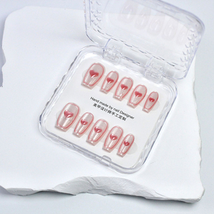 <span class=keywords><strong>Uñas</strong></span> Postizas Hechas a Mano con Diseño de Ojo de Gato 3D, 30 Piezas, Tallas XS, S, M, <span class=keywords><strong>Uñas</strong></span> Acrílicas de Lujo, Gruesas, con Logotipo Personalizado, Caja de Empaque al por Mayor - Product Image 4