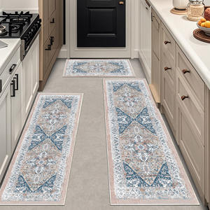 Lavable en Machine poils inférieurs persan <span class=keywords><strong>turc</strong></span> Style Vintage maison tapis chambre tapis microfibre cuisine tapis ensemble pour sol - Product Image 1