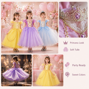 <span class=keywords><strong>Disfraz</strong></span> de Princesa con Lazo para Niña, Estilo Mágico, de Fábrica China, para <span class=keywords><strong>Halloween</strong></span> y Actuaciones - Product Image 2