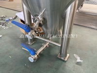 Fermenteur conique inoxydable d'équipement de fermentation d'alcool de réservoir de fermenteur de bière de ZJ