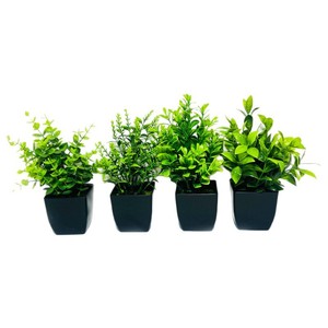 Plantas Artificiales Verdes en Maceta, Decoraciones de Interior y Exterior, Plantas de Plástico, Venta Caliente - Product Image 1