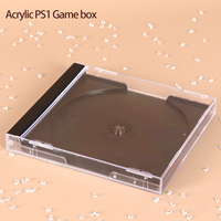 Boîte de rangement pour jeux CD WEISHENG en plastique PS1 PSX, transparente, pour un seul disque, pour jeux Playstation 1