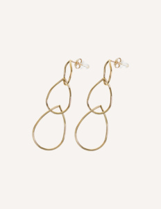 Pendientes de Acero Inoxidable Dorado YXQ E284, Accesorio Elegante y a la Moda para Uso Diario - Product Image 2