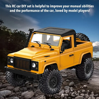 Coche RC Crawler a Escala 1/12, Coche RC de Cuatro Ruedas Motrices, Vehículo de Juguete, Mn-91K Defender, Coche de Derrape