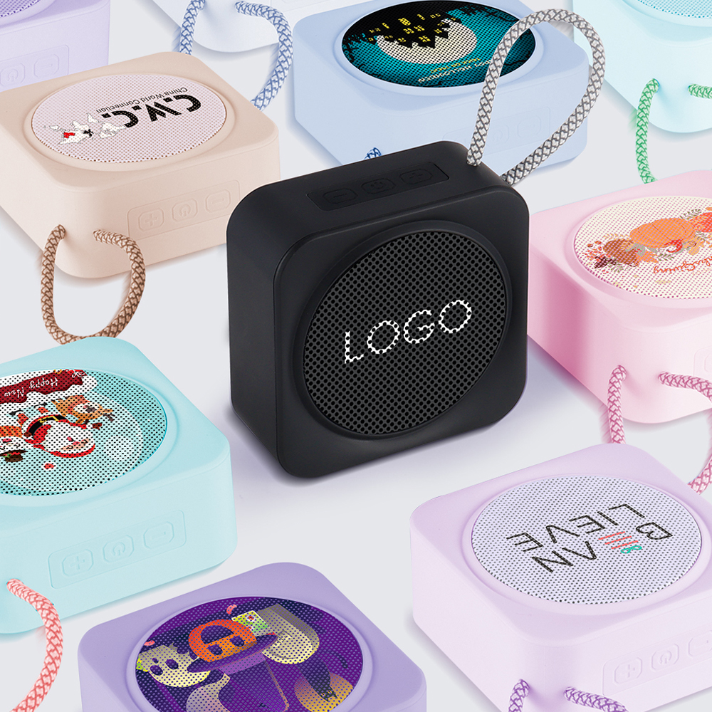 Custom Gift LOGO Wireless Speaker Waterproof Sound Long Battery Portable Mini Outdoor Multifunction Wireless Speaker
