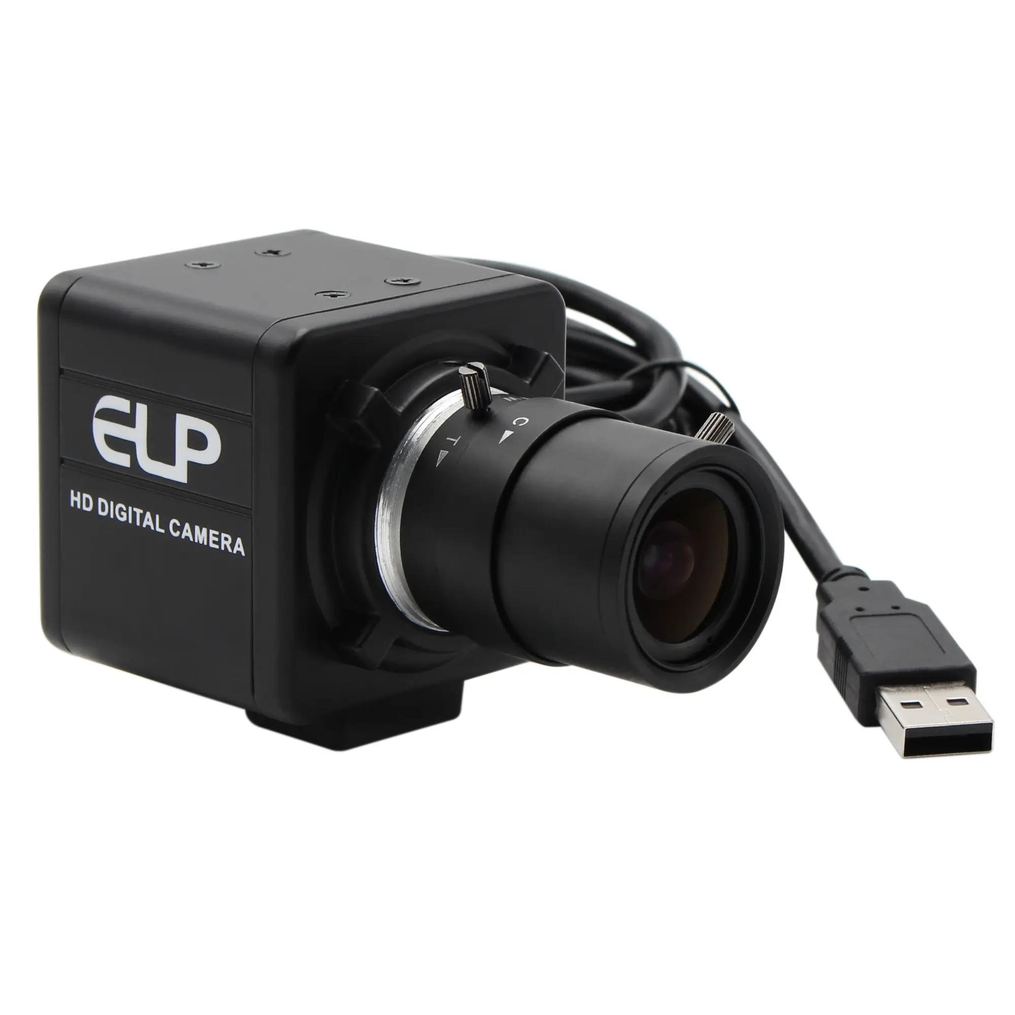 Elp 1mp Varifocale Webcam Handleiding Zoom Cs Mount Lens Conferencing Security 720P Camera Voor Windows, Linux, Mac