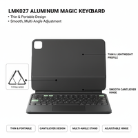 Clavier rétroéclairé magnétique en aluminium Laudtec avec pavé tactile, touches imperméables et anti-rayures pour iPad Pro 11 / iPad Air