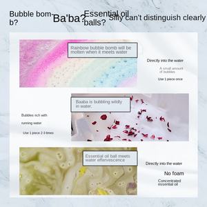 Fabrika stok sınır ötesi şekilli meyve patlama banyo Fizzies çilek ananas dondurmalı pasta banyo tuz topu - Product Image 3