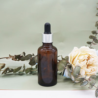 Flacon compte gouttes en verre pour les yeux, outil de cosmétique rond givré, de 100ml, 1 pièce