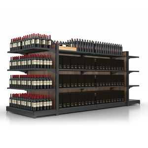 סופרמרקט חנות נוחות מכולת חנות מסחרי הקמעונאי תצוגת גונדולה מדף יין מתלה מדפי - Product Image 3