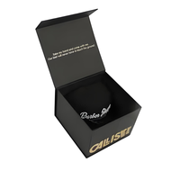 Boîte à chapeau rigide de luxe avec logo personnalisé, fermeture magnétique, boîte cadeau en carton, boîte d'emballage pour casquette de baseball imprimée