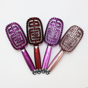 Wholesale Women's Fluffy Styling Hair <b>Comb</b> Large Curved <b>Wide</b>-tooth Curling Hair Rib Home Use Common <b>Comb</b> - Product Image 1