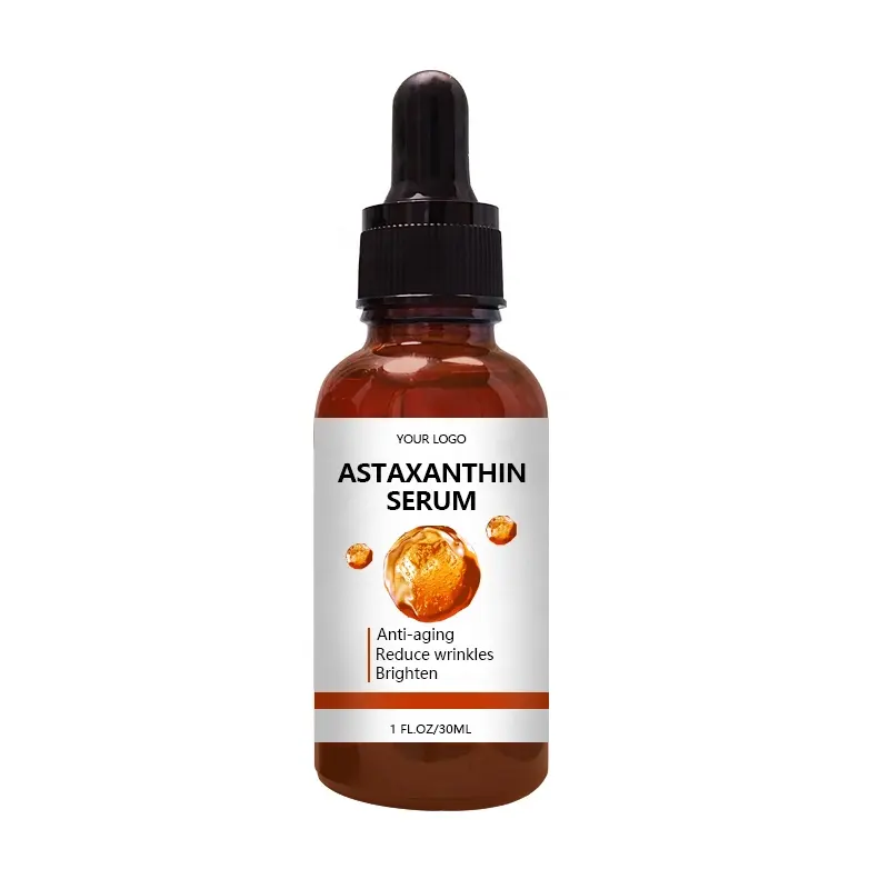 Private label astaxantina branqueamento soro Arbutin Face Whitening Dark Spot Remoção Soro Para Pele Negra Soro Para Pontos Escuros