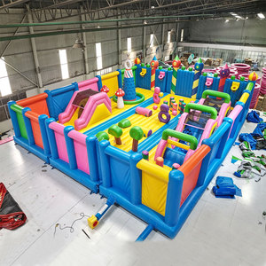 Centre de jeu de château sautant de toboggan de parc à thème <span class=keywords><strong>gonflable</strong></span> chaud avec la fosse à balles - Product Image 1