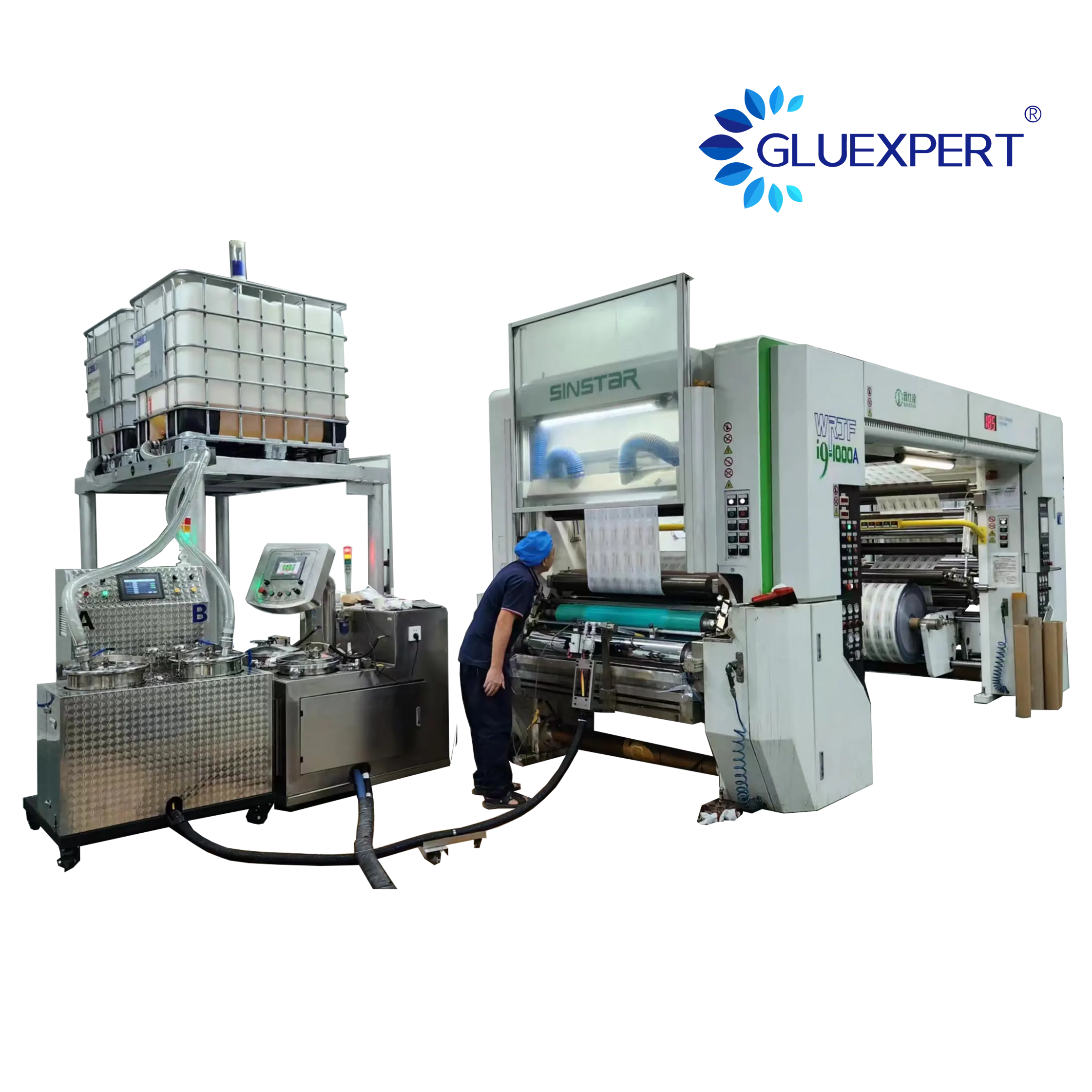 GLUEXPERT Best Selling 2K Solventless Gluing Machines Solvent Freeoduct