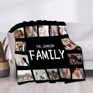 Custom <strong>Blanket</strong> with 15 Photos Love Family <strong>Memories</strong> Personalized Picture Throw <strong>Blanket</strong> with Text Gift - Product Image 4