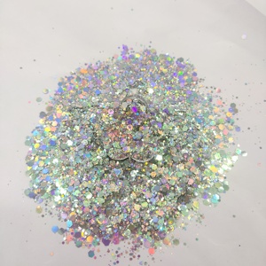 Mélange de poudre à paillettes hexagonales imperméables non toxiques végétaliennes écologiques, 1kg, milliers de couleurs, grosses paillettes pour résine d'art des ongles - Product Image 3
