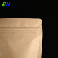 Sac en papier kraft recyclable de qualité alimentaire pour l'emballage de café en grains, de noix, de thé et de céréales pour le petit-déjeuner