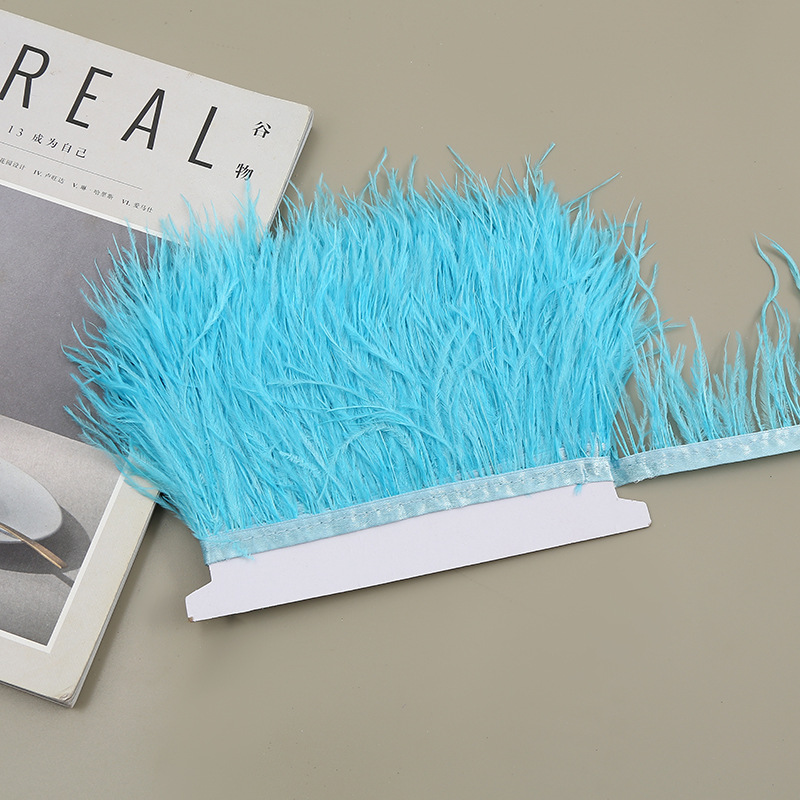 4 light lake blue-high-quality feathers