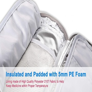 Bolsa Refrigerante Portátil para <span class=keywords><strong>Insulina</strong></span> con 2 Paquetes de Hielo, Organizador Diabético Aislado, Estuche para Medicamentos, Bolsa Refrigerante para <span class=keywords><strong>Insulina</strong></span> - Product Image 3