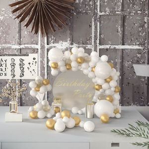 Kit <span class=keywords><strong>de</strong></span> guirlande <span class=keywords><strong>de</strong></span> ballons en latex <span class=keywords><strong>blanc</strong></span> <span class=keywords><strong>or</strong></span>, ballons à confettis écologiques pour les fêtes <span class=keywords><strong>de</strong></span> naissance, les fêtes du Nouvel An, décorations, comprend une <span class=keywords><strong>arche</strong></span> - Product Image 2