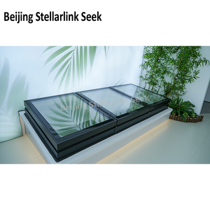 <span class=keywords><strong>Lucernario</strong></span> Elettrico Modulare per <span class=keywords><strong>Tetto</strong></span> Piano, Finestra in Alluminio Rivestito in Legno con Sistema di Ventilazione Automatico per Seminterrati e Ville Moderne - Product Image 2