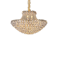 Lustre en cristal à étages de style français/européen de luxe, éclairage LED pour plafond, installation facile, garantie de 2 ans pour villa, salon
