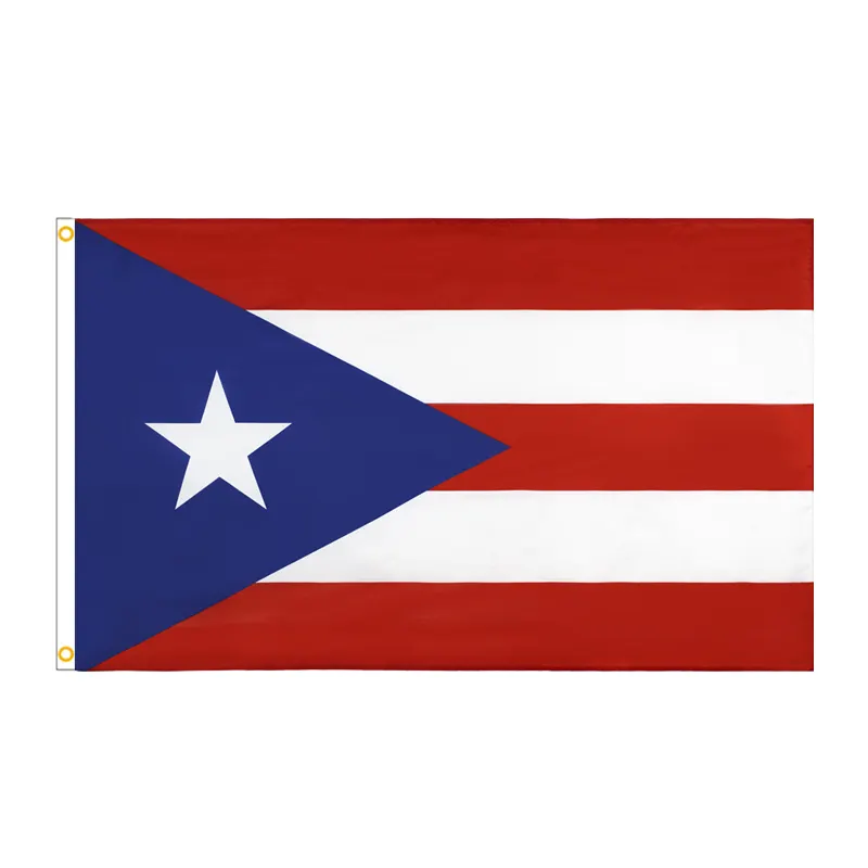 Lot de 3 Assortiment de Porto Rico Mini Bannière 4 x 6 Drapeau de voiture fenêtre Rican Wholesale 