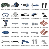 Set de Juego de Herramientas de Construcción de Juguete, Edición de Exhibición de la Gama de Selección del Catálogo Global para Reventa en Tiendas de Juguetes