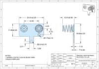 Ressort de contact de pile et bouton solide pour piles CR2 AA, compatible avec la fente de pile PC, équivalent standard industriel 1:1 JIATEL