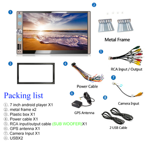 <span class=keywords><strong>2DIN</strong></span> 7 "inch video <span class=keywords><strong>MP5</strong></span> màn hình cảm ứng âm nhạc xe tự động đài phát thanh với điện thoại-liên kết CD Stereo âm thanh MP3 1din DVD bên ngoài xe máy nghe nhạc - Product Image 3