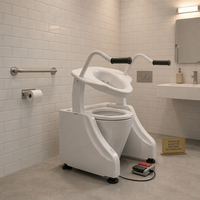 Équipement de levage de toilette assisté à commande électrique pour les personnes âgées, pour la routine quotidienne des toilettes