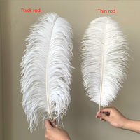 Décorations d'événement de mariage en gros Plumes roses Grande plume d'autruche
