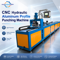 Equipo de Perforación Automática CNC para Perfiles de Aluminio, 6 Orificios, Hidráulico, Perforadora de Orificios Cuadrados para Tubos de Aluminio