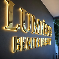 Lettres en relief LED personnalisées pour la signalétique de magasin
