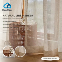 Voilages en faux lin gris-beige de qualité hôtelière avec passe-tringle, tombé naturel et doux pour le traitement des fenêtres de salon et la décoration intérieure