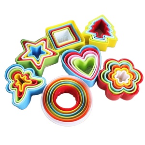 5 Cái Bộ Tem Dập Nổi Dụng Cụ Cắt Bánh Quy Hình Tròn 3d Hai Mặt Bằng Nhựa - Product Image 1