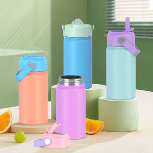350ml Custom Leak-proof Bpa-free Stainless Steel Vacuum <b>Flask</b> Portable <b>Hot</b> Cold Thermal Insulation With Straw For Back To School - Product Image 5