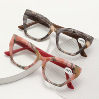 HS2227 unisexe carré lunettes de lecture 1pc cadre PC presbytie lunettes correctives pour hommes et femmes gris blanc vert cadre en verre