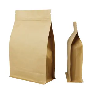 Алюминиевая Крафтовая бумага, восьмисторонний уплотнительный пакет, чайный пакет, сухие фрукты, зерно, восьмиугольник, герметичная Упаковка для продуктов