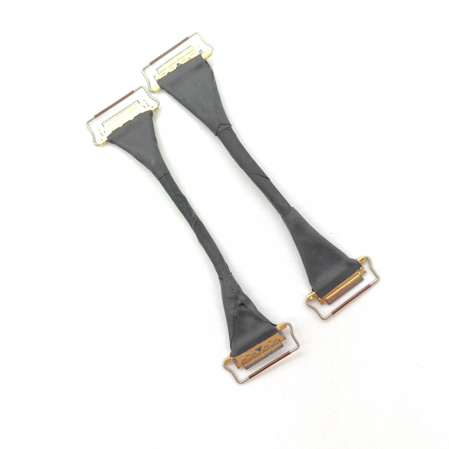 Custom Micro Coaxial Connector Coaxial Lvds 40 Pin 30 Pin EDP Cable Assemblies for Electronic Laptop Screen LCD Panel