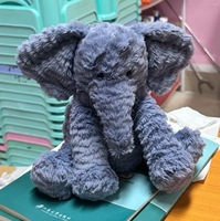 Peluche Éléphant Nouvelle Vague 31cm-50cm, Rembourrée en Éponge, Anti-Stress, Apaisante, Douce, Compagnon, Cadeau Mignon pour Bébé