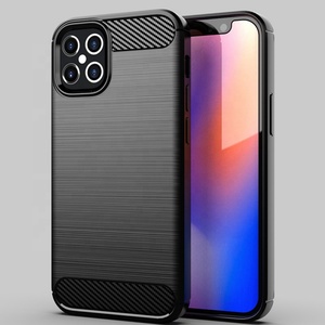 Funda para iPhone 12, Funda Trasera de Fibra de Carbono, TPU Suave, para iPhone 12 Pro Max 5G - Product Image 2