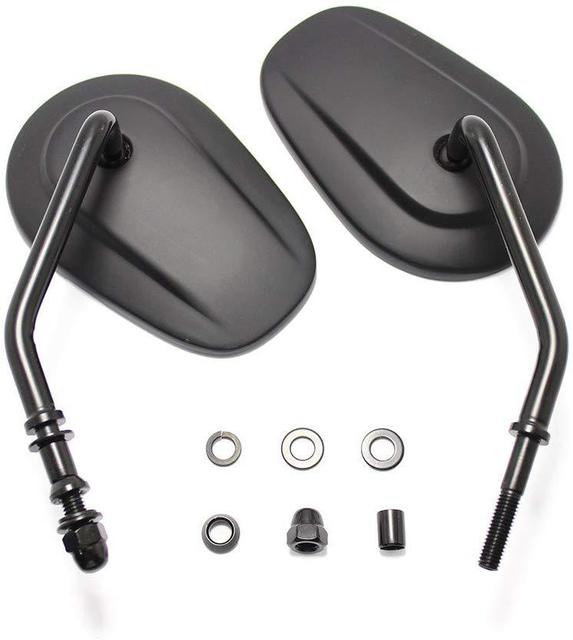 Suitable for Harley-Davidson Motorcycles. All-aluminum 883 Harley Reverse Mirror. Retro Style Rearview Mirror.