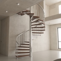 Escalier en colimaçon, escalier intérieur, escalier en métal, escalier d'occasion, escalier en aluminium, escalier modulaire, escalier intérieur à LED