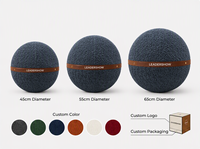 Housse de chaise de yoga en tissu avec poignée pour ballon d'équilibre personnalisé en fausse fourrure, pour la maison, la gym, le Pilates, la posture assise et la stabilité